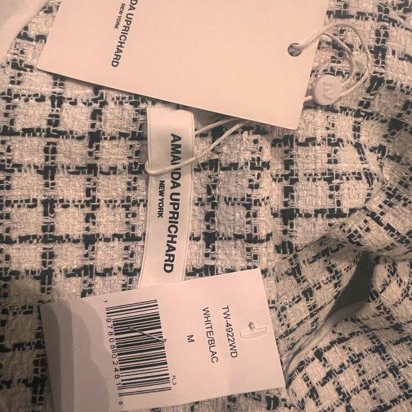 Amanda Uprichard Tweed Black and White Blazer